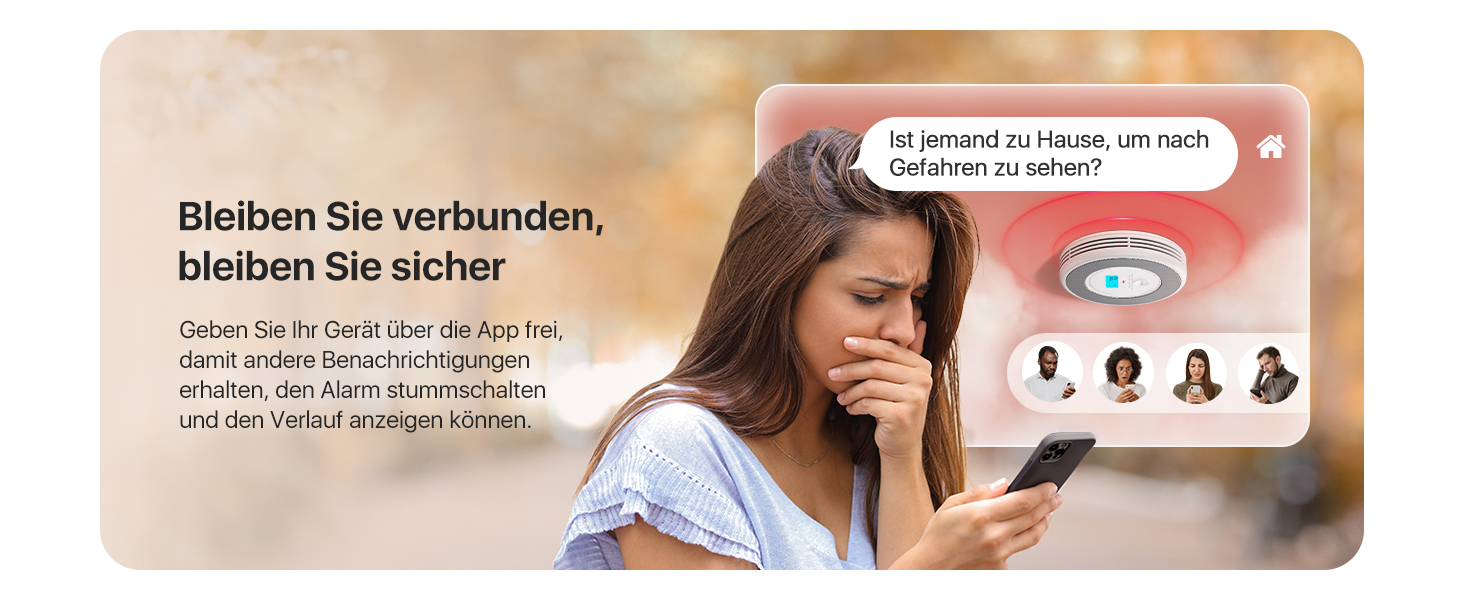 X-Sense XP0A-iR: Детектор диму та CO з голосовим оповіщенням та визначенням місця розташування, Wi-Fi, для 17 кімнат, сумісний з X-Sense Home Security App, набір 2 шт.