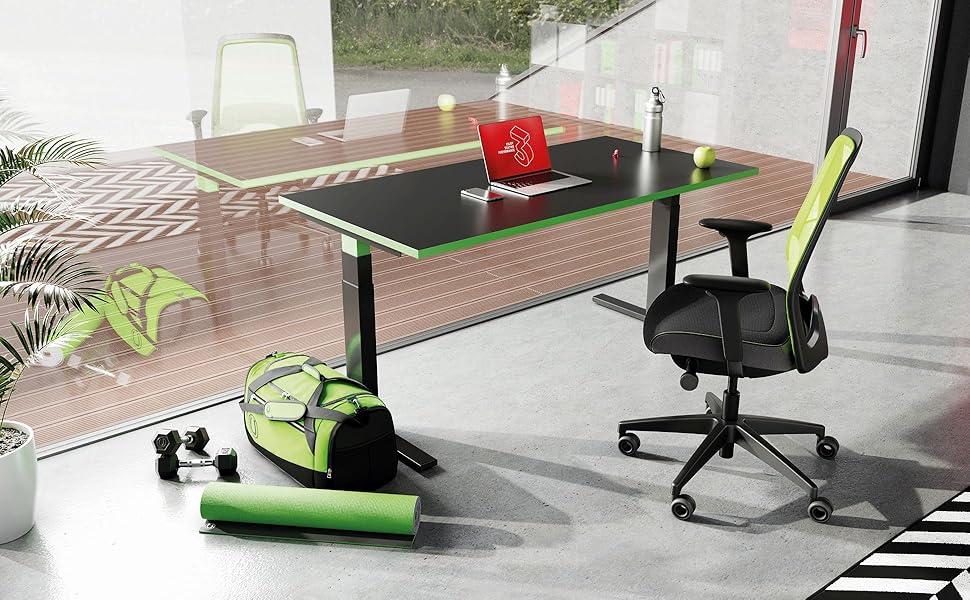 Офісне крісло Interstuhl Every Active Edition: регульована поперекова підтримка, комфортне та активне сидіння (зелений | чорний)