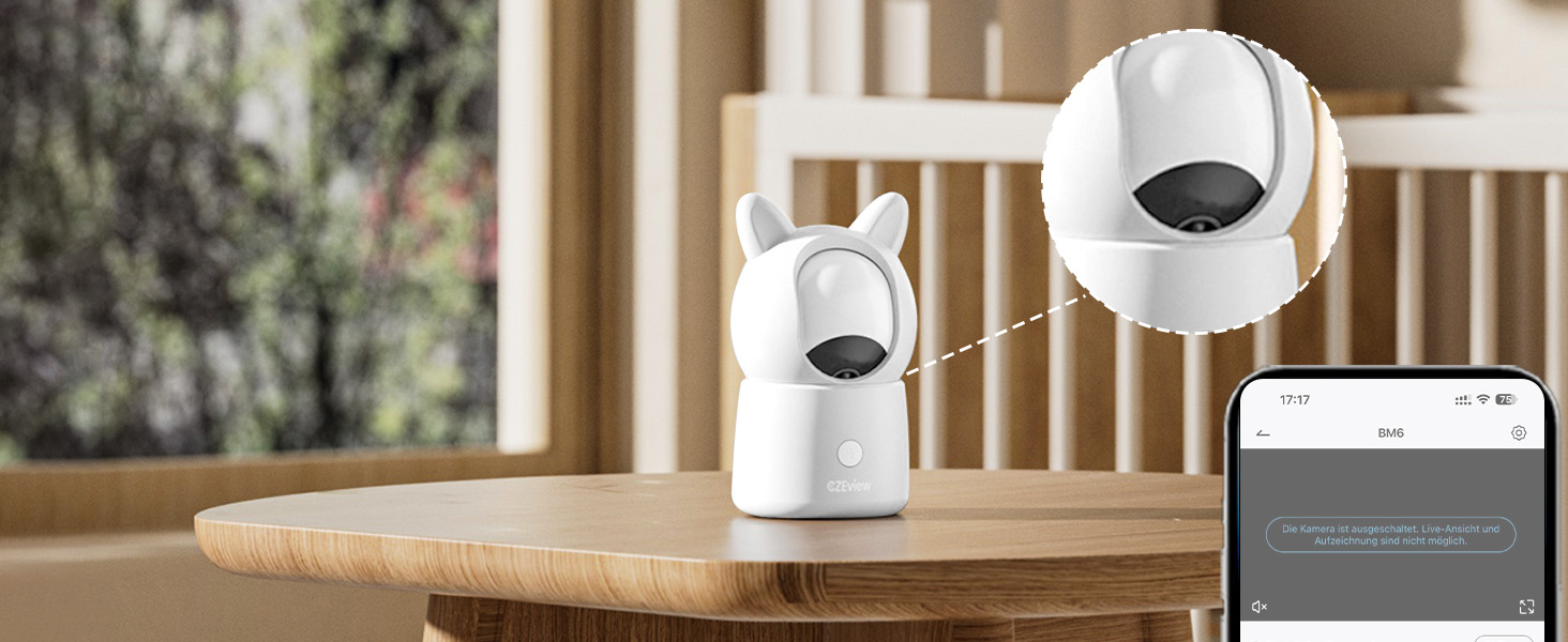 Відеоняня з камерою 2.5K, 5.5