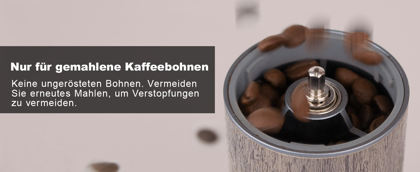 Ручна кавомолка для зерен Kaffee, професійна, з регулюванням помелу (90 позицій) для френч-пресу та пуроверу