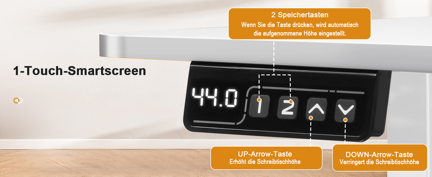 COMHOMA Стол для роботи з регулюванням висоти 160x70 см з USB-роз'ємом та гачками, електричний, для дому та офісу