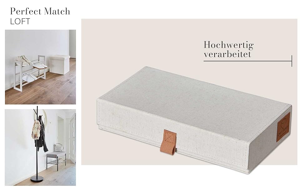 Преміум коробка для зберігання новорічних прикрас LOVE IT STORE IT - тканинна коробка з 30 відділеннями, знімний піднос, сіра, 58x36x25 см