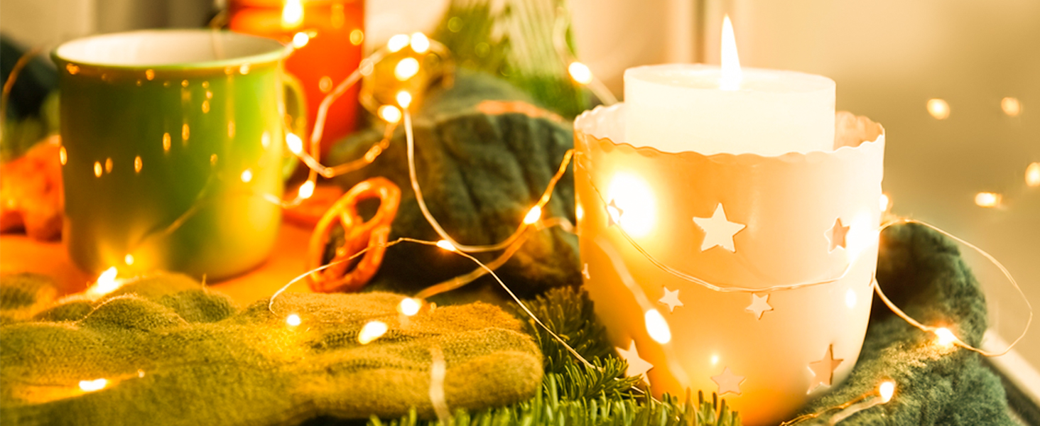 Льотова гірлянда на батарейках, 5 метрів, 50 LED, з таймером та пультом, 8 режимів, вологостійка, тепле біле світло, для декору, 6 шт.