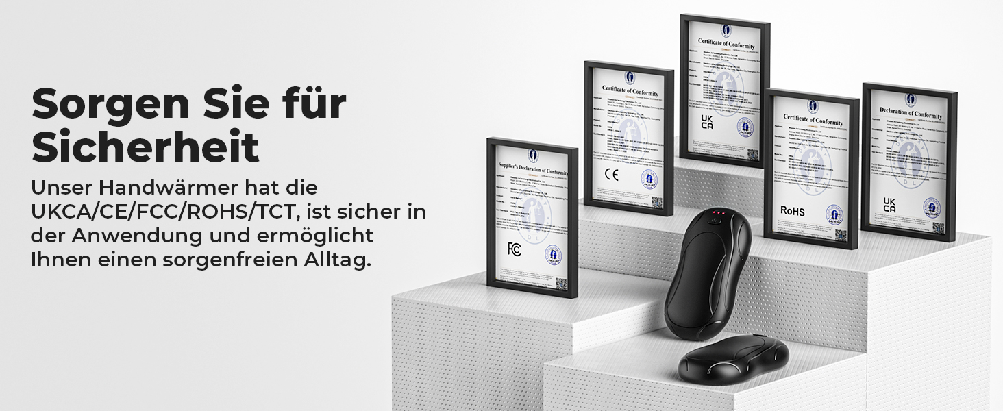 Електричні грілки для рук 2 шт. з магнітним кріпленням, 6000mAh, 3 режими нагріву, USB-зарядка, для кемпінгу, подорожей, офісу, чорний, 11.2*2.35*14 см