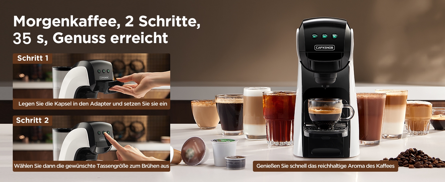 Кавомашина 5-в-1 Warriors1 для Nespresso, Dolce Gusto, Lavazza, FAP, кавова машина для дому та офісу, 20 bar, 0.8 л, автоматична