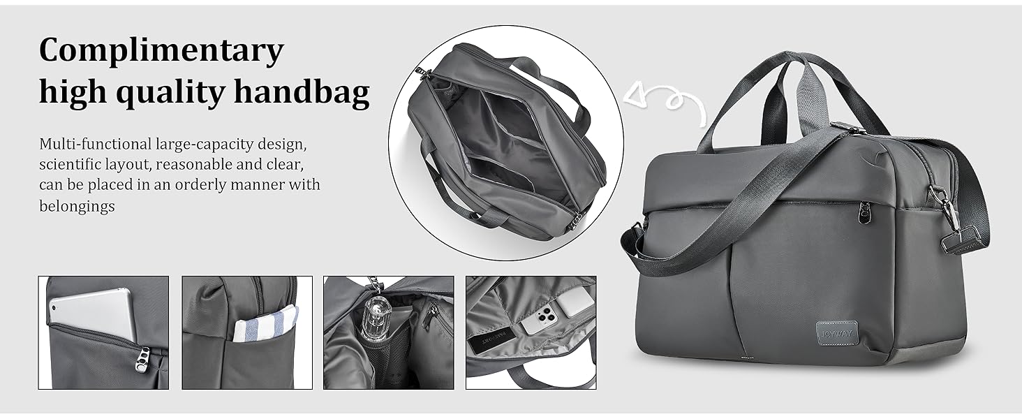 Набір валіз Joyway 4 шт. з жорстким корпусом та TSA-замком, розширюваний, сірий колір