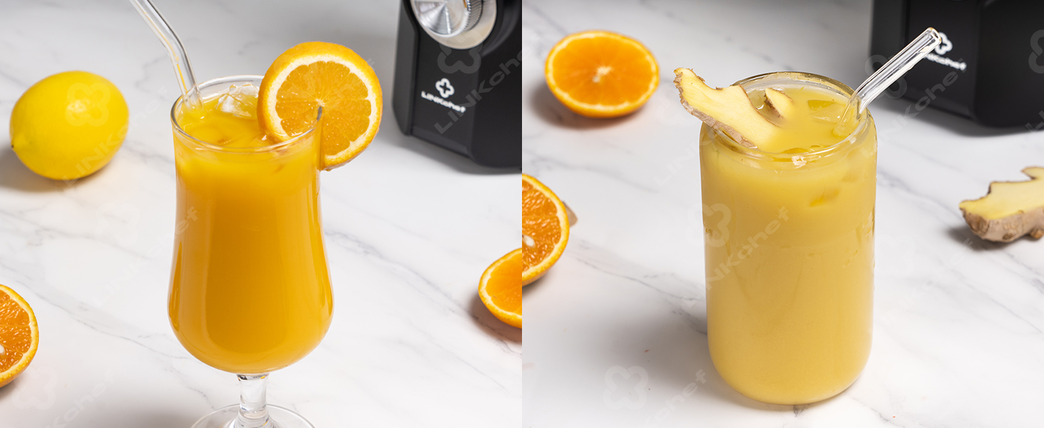 LINKChef Slow Juicer: Холодне віджимання овочів та фруктів, 115 мм, чорний, BPA Free