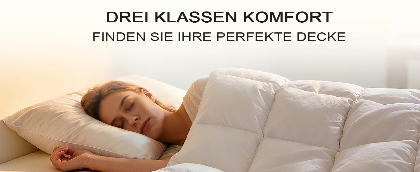 Всесезонна легка ковдра з гусячого пуху 90% (135 x 200 см), біла, Luxury All Year Comfort