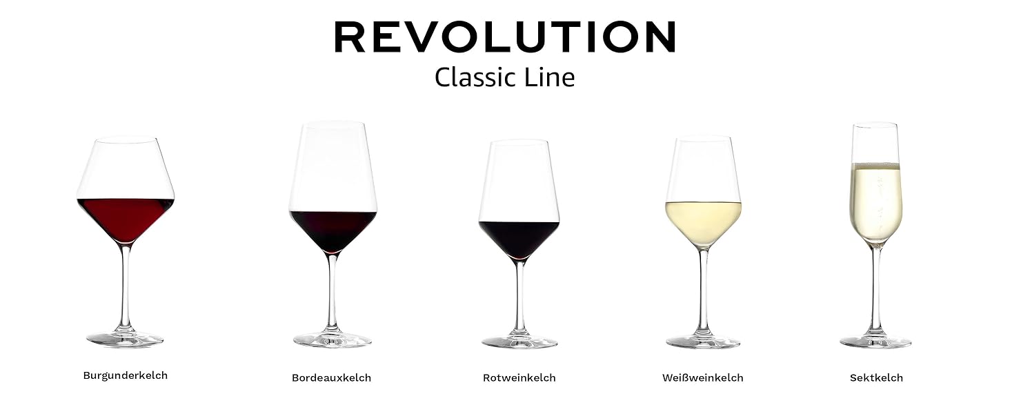 Бокали для червоного вина Stölzle Lausitz Revolution 6 шт, 490 мл - Кришталеві келихи для вина, міцні, для максимальної ароматизації