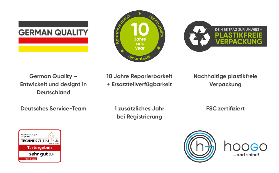 Пилсос Hoogo B3+ з мішком | Пилсос для підлоги | Потужний, з HEPA-фільтром, 850 Вт, радіус дії 11 м, тихий (74 дБ), об'єм пилозбірника 3 л, з набором насадок, білий, з кабелем