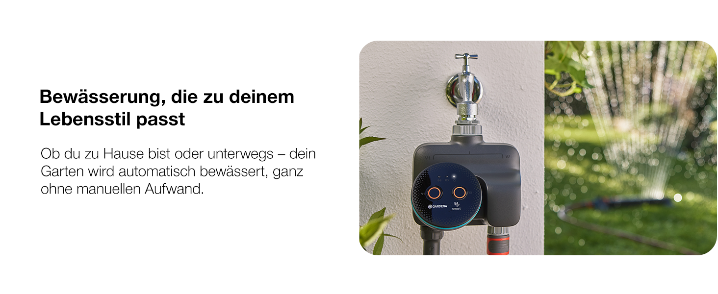 Gardena smart Water Control 19033-20: Система автоматичного поливу для саду з управлінням через смартфон, датчиком вологості та захистом від заморозків