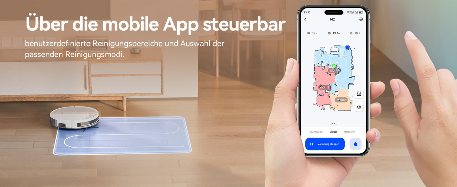 Робот-пилосос Tesvor S8 Pro з функцією миття - 8000Pa, LiDAR-навігація, 240 хв роботи, керування через додаток/Alexa, для прибирання шерсті тварин, килимів та твердих підлог (M2)