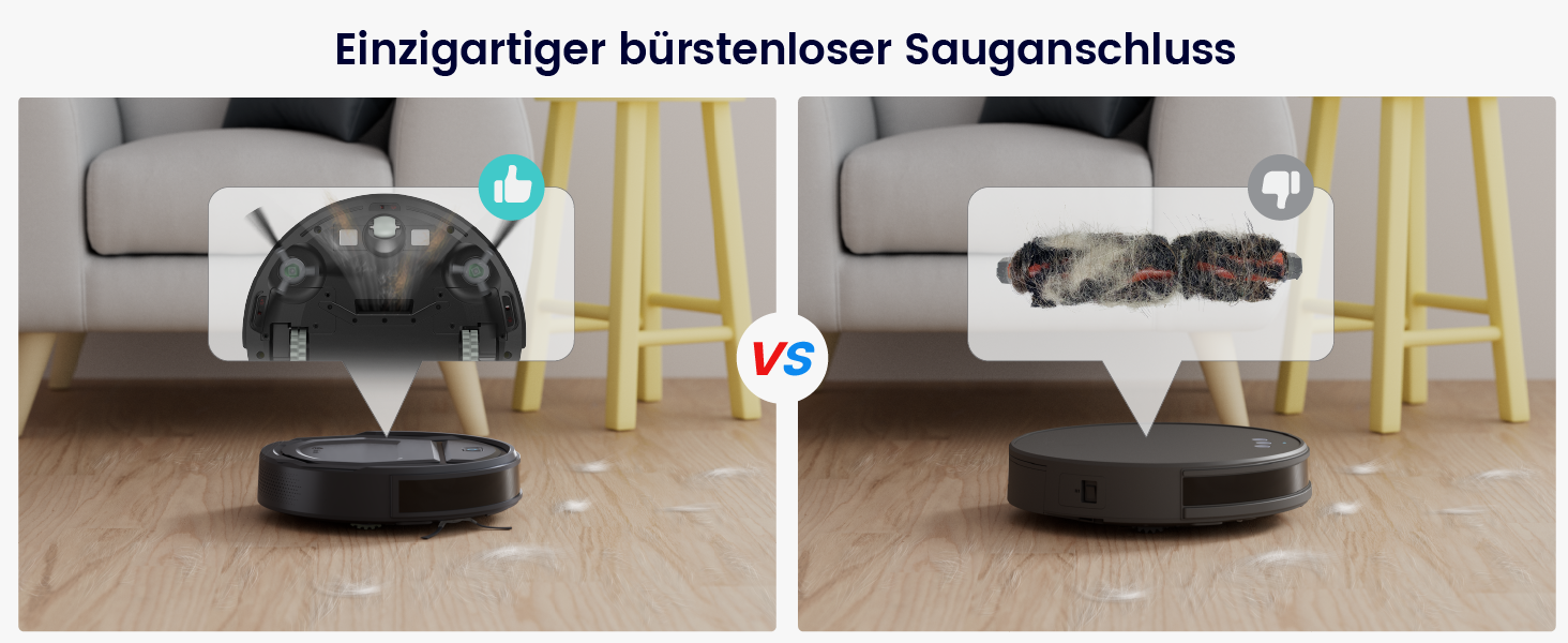 Робот-пилосос LEFANT M210P: 2200Pa, Wi-Fi, Bluetooth, 6 режимів, для твердих підлог та шерсті тварин