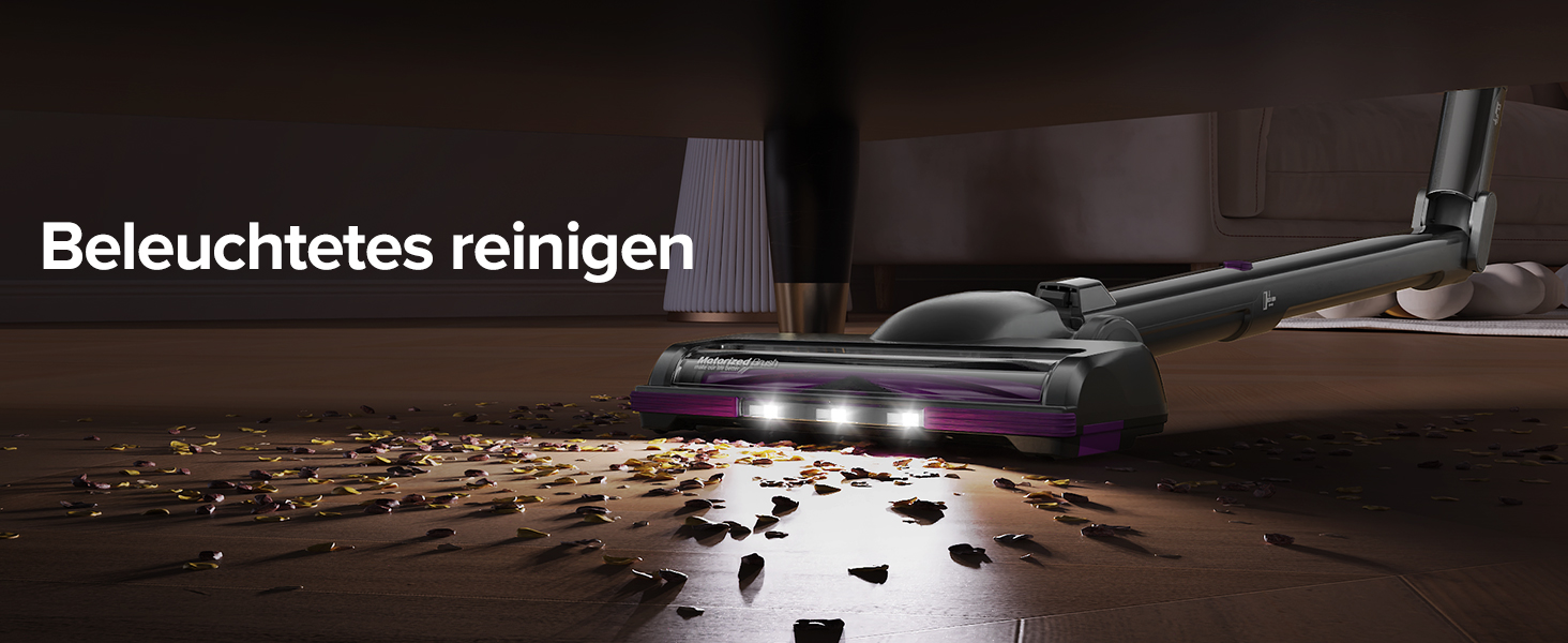 Акумуляторний пилосос Lubluelu бездротовий 25000 Па, вертикальний та ручний, для шерсті тварин, килимів та підлоги (сіро-фіолетовий)