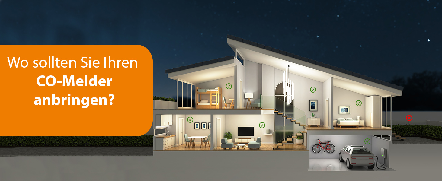 Smartwares Ко-Детектор диму та газу WiFi – 85 дБ, 10 років роботи сенсора, сповіщення через додаток, кнопка тестування, білий