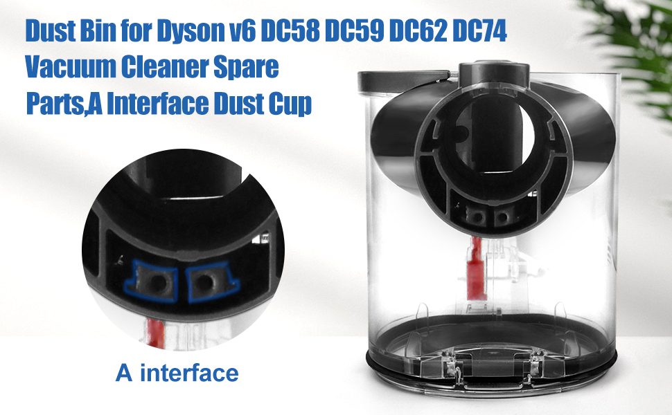 Контейнер для пилу Odashen для запчастин для пилососа Dyson V6 DC58 DC59 DC62 DC74