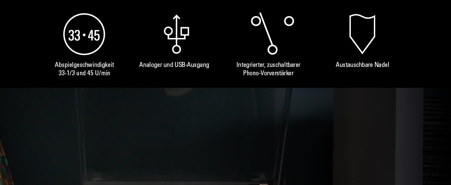 Програвач вінілу Audio-Technica LP60XBTBK, автоматичний, Bluetooth, USB, сірий, ремінний привід