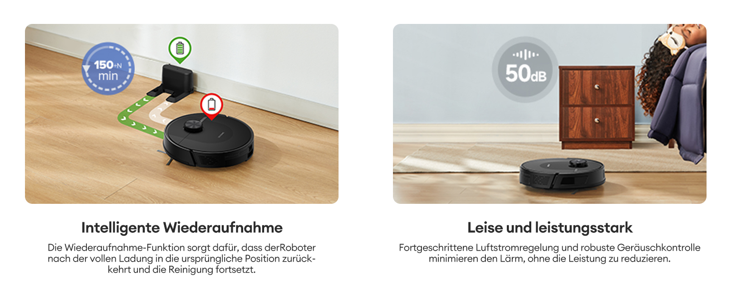 Робот-пилосос Ultenic D10 з функцією миття 3 в 1, потужність 5000Pa, LiDAR-навігація, керування через додаток, ідеальний для шерсті тварин, килимів та твердих підлог