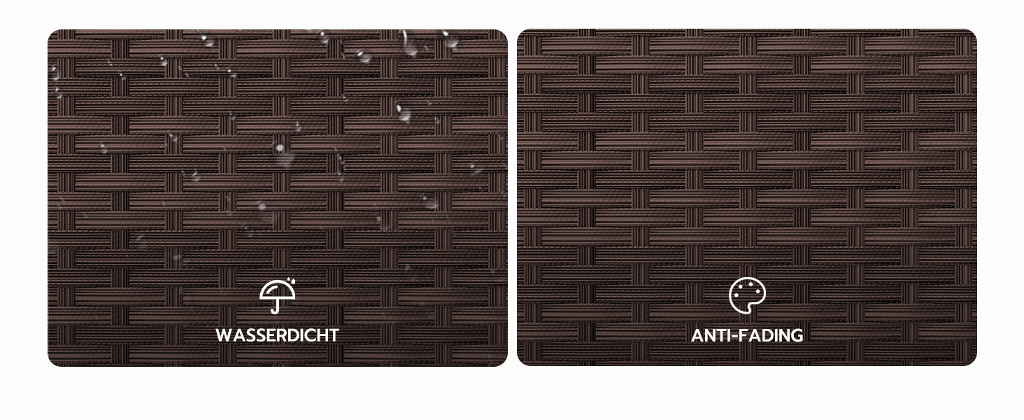 Водонепроникний садовий ящик Amopatio Gartenbox 480л з поліротангу, металевий з колесами та газліфтом для саду, балкону - коричневий