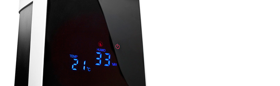 Ультразвуковий зволожувач повітря Clean Air Optima CA-605B з UVC-стерилізацією, іонізатором та аромадифузором, 480 мл/год, для приміщень до 65м², чорний