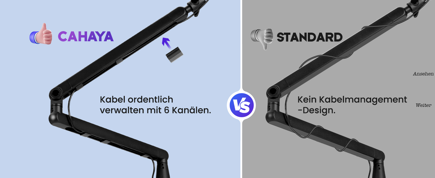 CAHAYA Мікрофонний стійкий кронштейн Boom Arm Professional: Регульований мікрофонний кронштейн з подовжувачем, низькопрофільний дизайн для стрімінгу та запису, вантажопідйомність до 2.5 кг