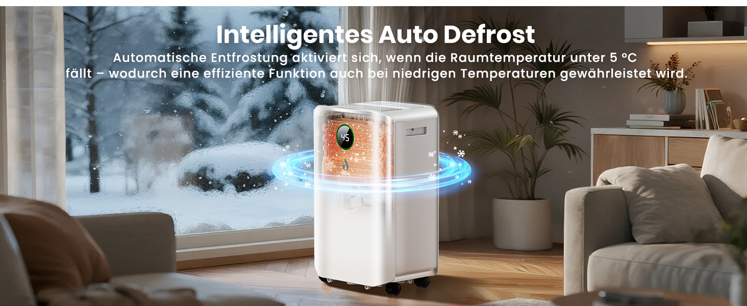 Електричний осушувач повітря 20л/день з цифровим дисплеєм, таймером та підключенням до каналізації. Для дому, підвалу та вітальні.