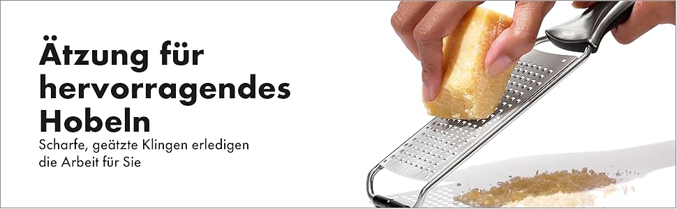 OXO Good Grips Тріскачка-тертка для овочів з контейнером з нержавіючої сталі, срібляста/чорна