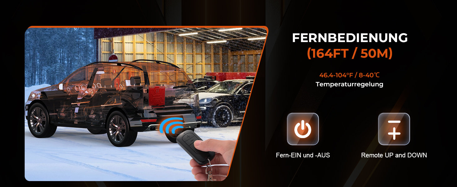 Дизельний обігрівач 8kW, 12V/24V з пультом керування та додатком, для авто, RV, човнів, вантажівок, з LCD-дисплеєм та шумопоглиначем