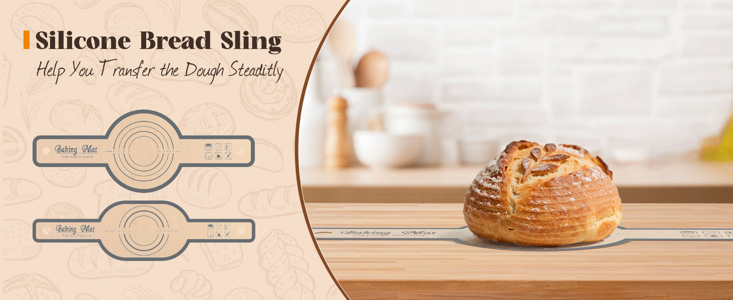 Набір для закваски з силікону MQFORU: 30 шт. Заквасочні корзини (28см круглі, 29см овальні), скляна тара 730мл, щітка, скребок. Для випікання хліба.