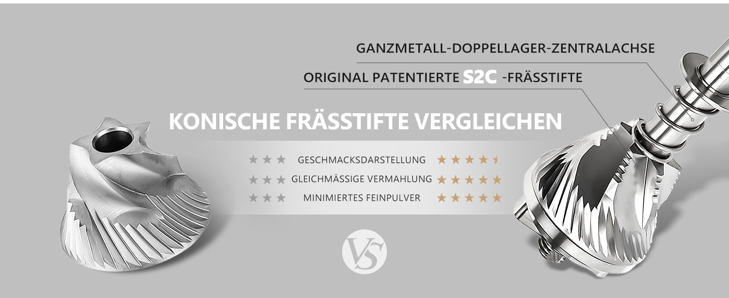 Ручна кавомолка TIMEMORE Chestnut C3S PRO з металевим корпусом для еспресо та френч-прес