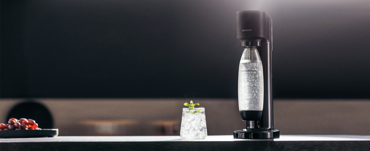Сифон для газування води SodaStream GAIA, стандартний набір: пляшка 1 л та вуглекислотний циліндр CO2