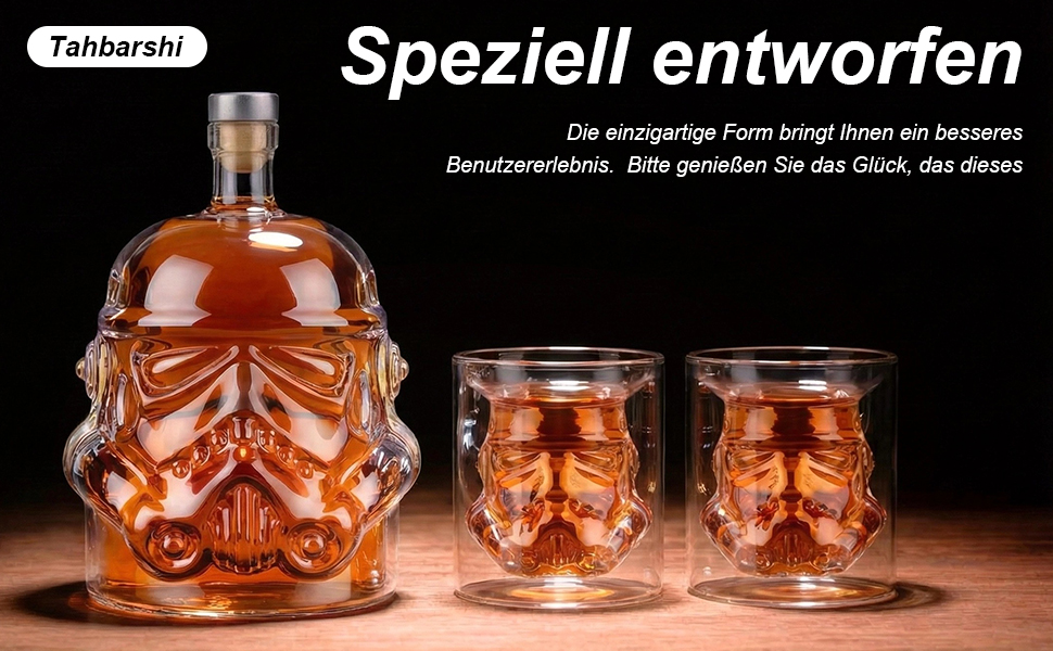 Набір для віскі: декантик, келихи та щітка для чищення. 750 мл