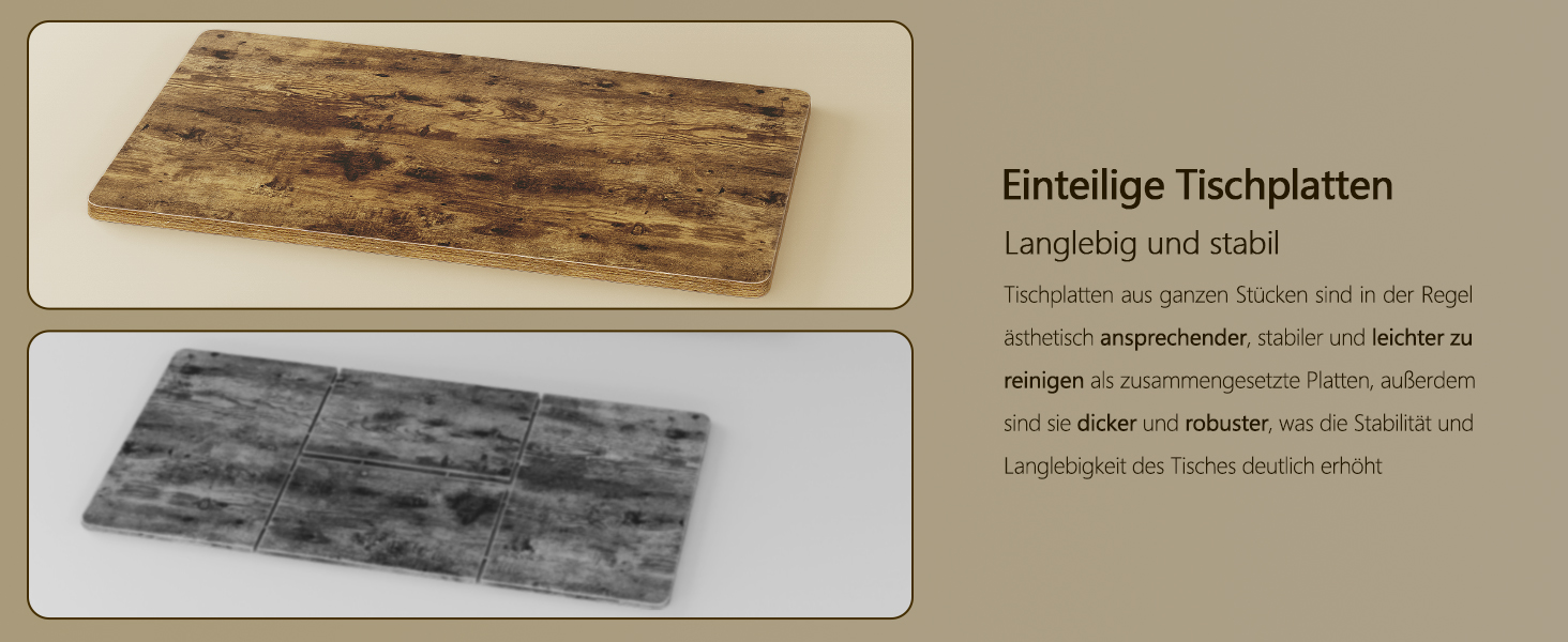 Регульований стіл, 180x80 см, електричний стоячий стіл з двома моторами, сенсорна панель, USB-A, кабелеуправління, стільниця 25 мм, ергономічний офісний стіл, білий (180 x 80 см, коричневий)