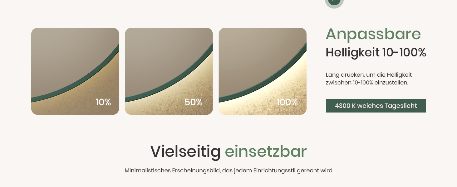 Круглий дзеркало для ванної кімнати EMKE з підсвічуванням 60 см - з антизапарюванням, регулюванням яскравості, годинником, індикатором температури, сенсорним керуванням, функцією пам'яті, енергозберігаючий. Розмір: 80x80 см.