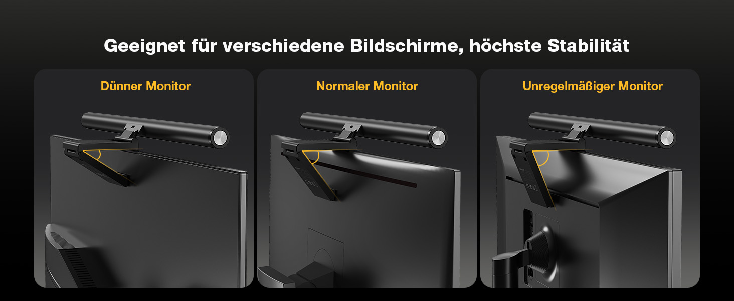 Світлодіодна лампа для монітора Douxlife Screenbar з сенсорним керуванням та пультом дистанційного керування, USB-зарядка, регульована яскравість та колірна температура, захист очей для ПК, чорний