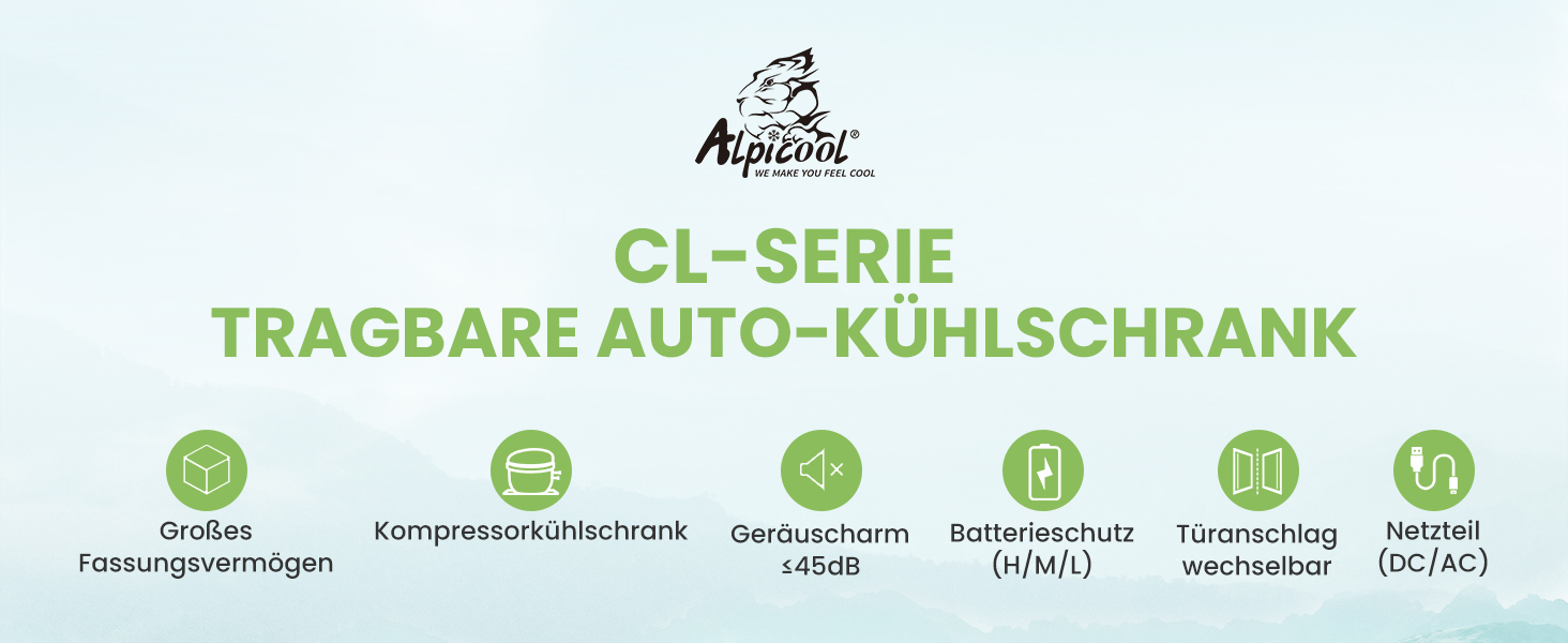 Автомобільний компресорний холодильник Alpicool CL15 (37л), портативна морозильна камера 12V для авто