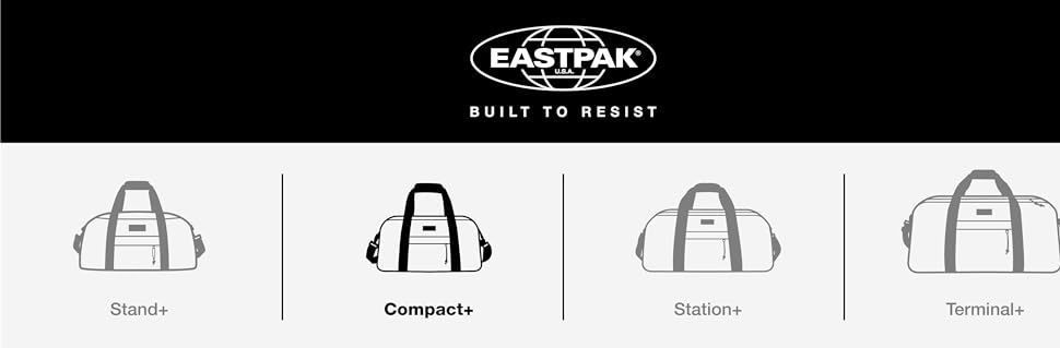 Компактна Дорожня сумка Eastpak, 44 см, 24 л, чорна (Black)