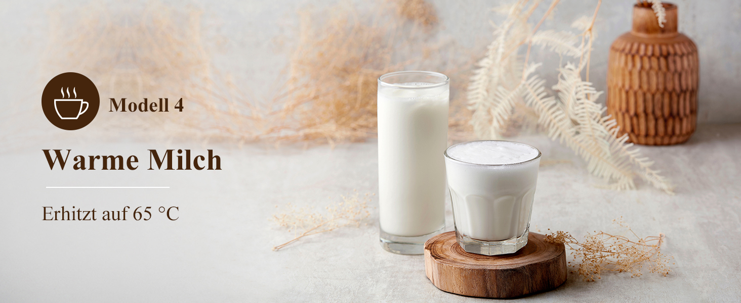 Електричний спінювач молока 5 в 1 з LED-дисплеєм, 350 мл - для капучино, лате, гарячого шоколаду