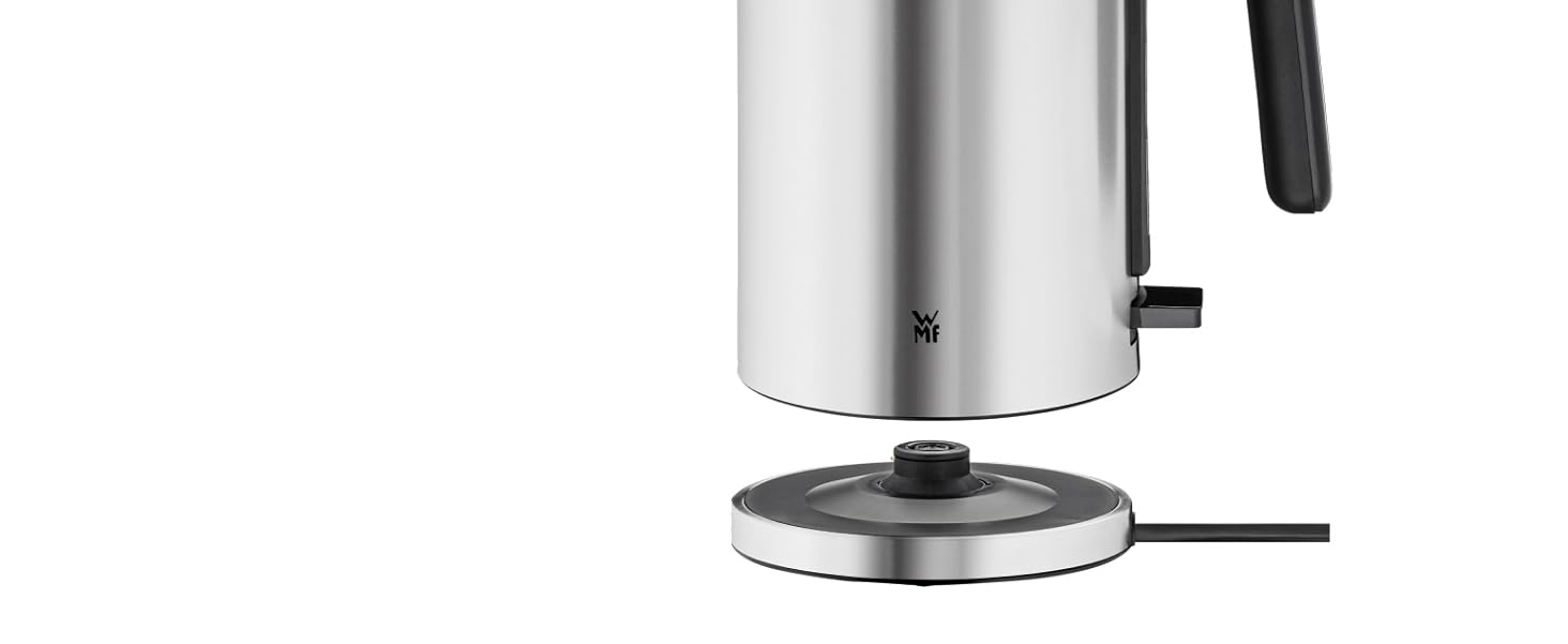 Електричний чайник WMF Lono 1.6л з нержавіючої сталі, з фільтром від накипу, 2400 Вт, підсвічуванням рівня води, матовий нержавіюча сталь