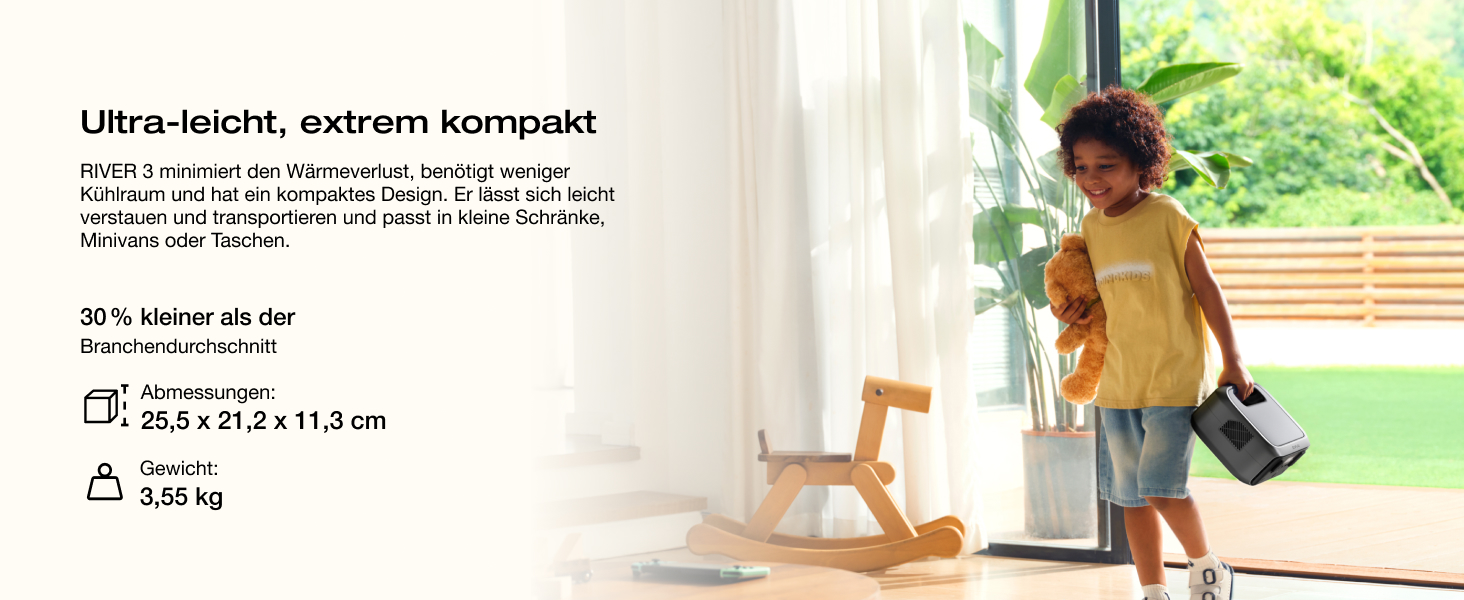 Портативна електростанція EcoFlow RIVER 3, 245 Wh, LFP акумулятор, до 600 Вт, 2x час роботи з GaN, <20 мс UPS, сонячний генератор для кемпінгу та подорожей (відновлений)