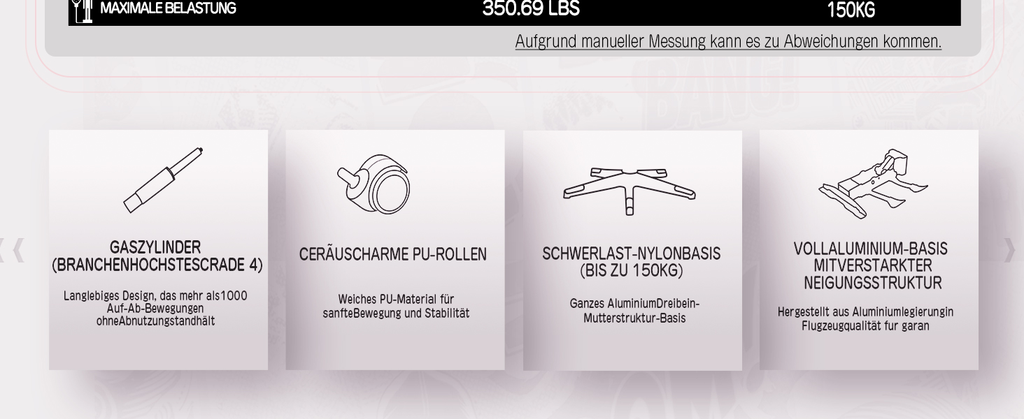 Ігровий крісло Dowinx з підніжкою, комфортний геймерський крісло для ПК, рожево-білий, для дорослих