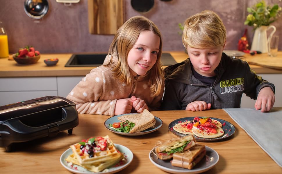 Sandwichmaker ETA Sorento Plus 6-в-1: Вафельниця, гриль, сендвічниця, антипригарне покриття, 900 Вт