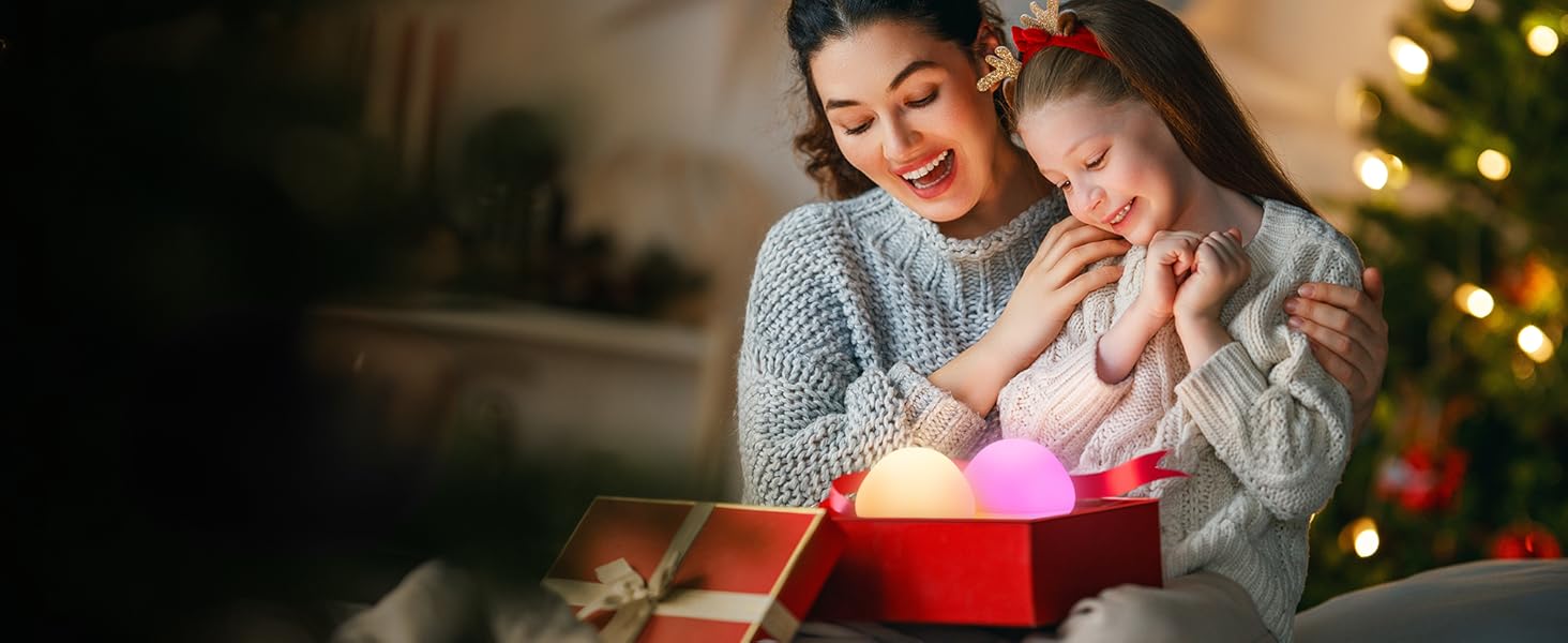 Нічник дитячий JolyWell RGB, силіконовий, USB акумулятор, з таймером, димування, сенсорний, для ліжечка, декор кімнати, подарунок білий