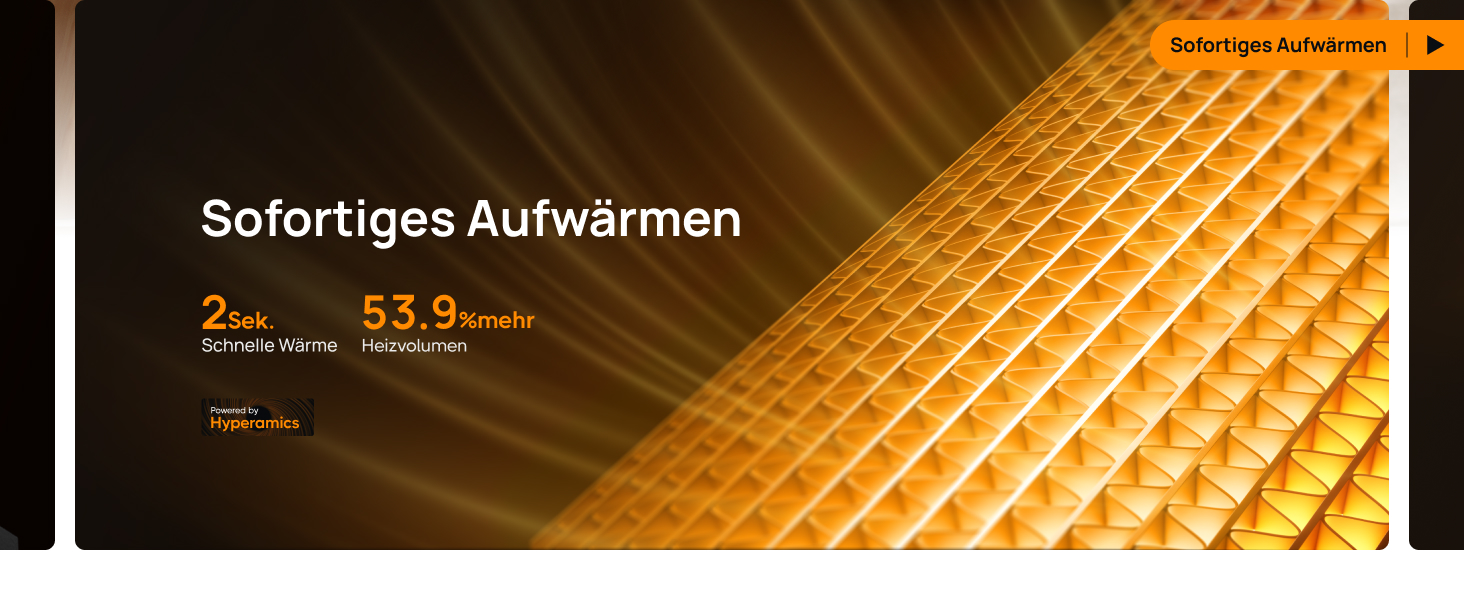 Електричний обігрівач Dreo Atom 316: тихий, керамічний, з термостатом та захистом, 1500W