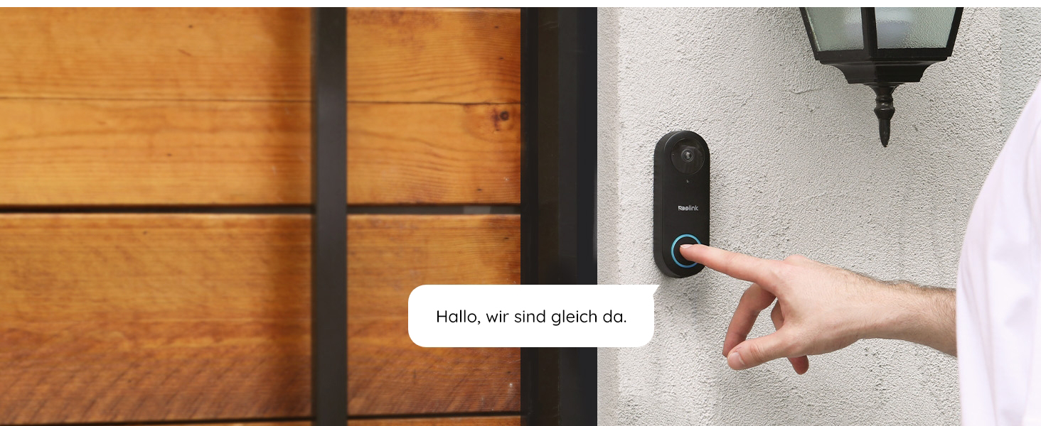 Відеодзвінок Reolink 5MP PoE з Чаймом, UHD, 180° Ultraweitwinkel, двосторонній аудіо, розпізнавання осіб, водонепроникний, з сигналізацією, сумісний з NVR