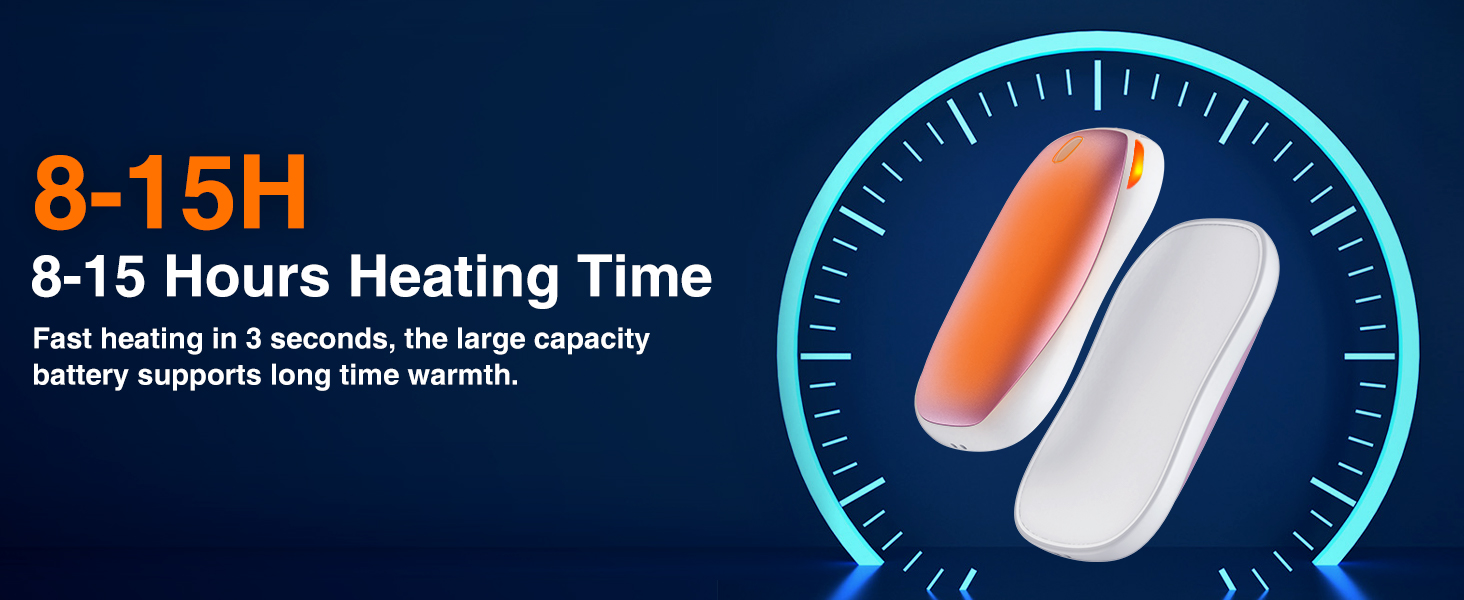 Електричний грієчка для рук 5000mAh 2 шт. - багаторазовий кишеньковий грієчка для активного відпочинку, зимовий подарунок для дітей, жінок та чоловіків, рожевий