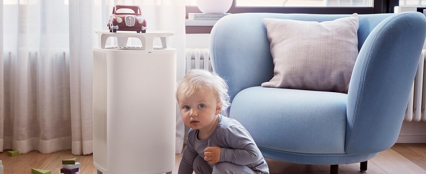 Повітряний фільтр Blueair 5210i для приміщень до 79 м² - очищувач повітря від пилу, шерсті тварин, диму, плісняви, алергенів та запахів. Технологія HEPASilent, DustMagnet