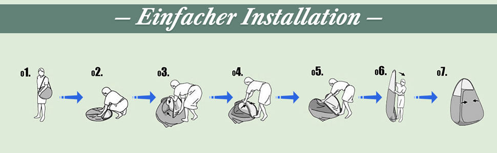 Намет-роздягальня Relax4Life Pop-up, душовий намет, туалетний намет, 120x120x190 см (зелений)