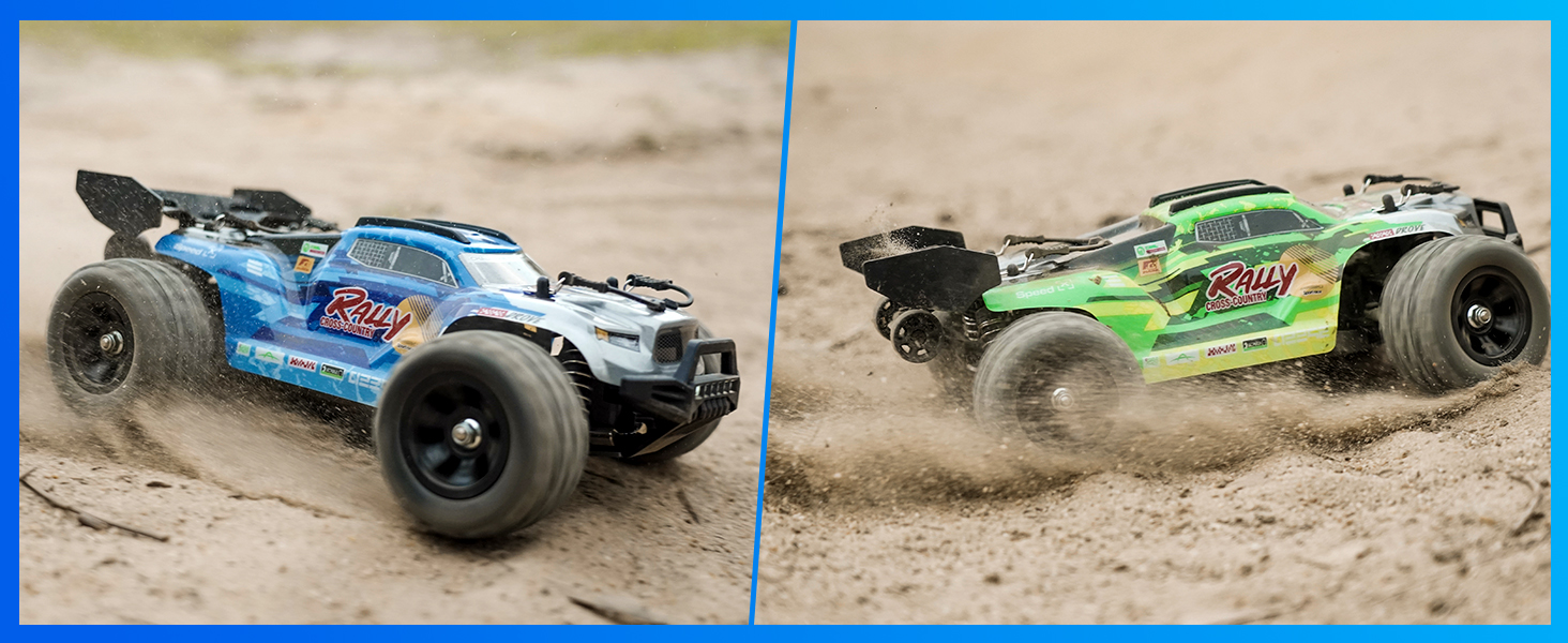 Радіокерований позашляховик YONCHER 18101 4WD, 40 км/год, 2 акумулятори, час роботи 70+ хв, для дорослих та дітей, масштаб 1:18