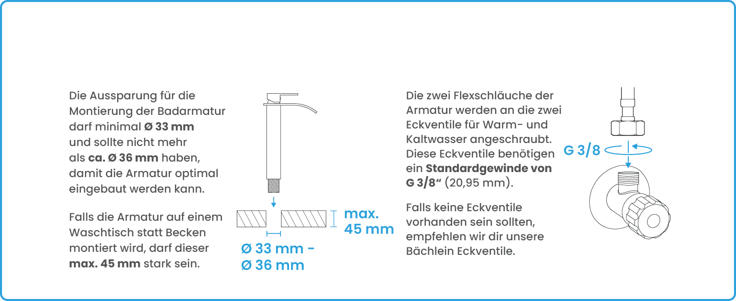 Змішувач для ванної кімнати Bächlein Tamina з водоспадом, однорідний, з довговічною керамічною картридж, комплект для монтажу, хром (висока якість)